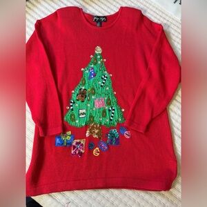 Gladys‎ Bagley vintage Christmas sweater. Size L